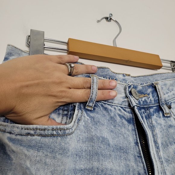 American Eagle Outfitters Skinny Slim High Rise Denim Jeans Acid Wash Womens 2 - Picture 6 of 11